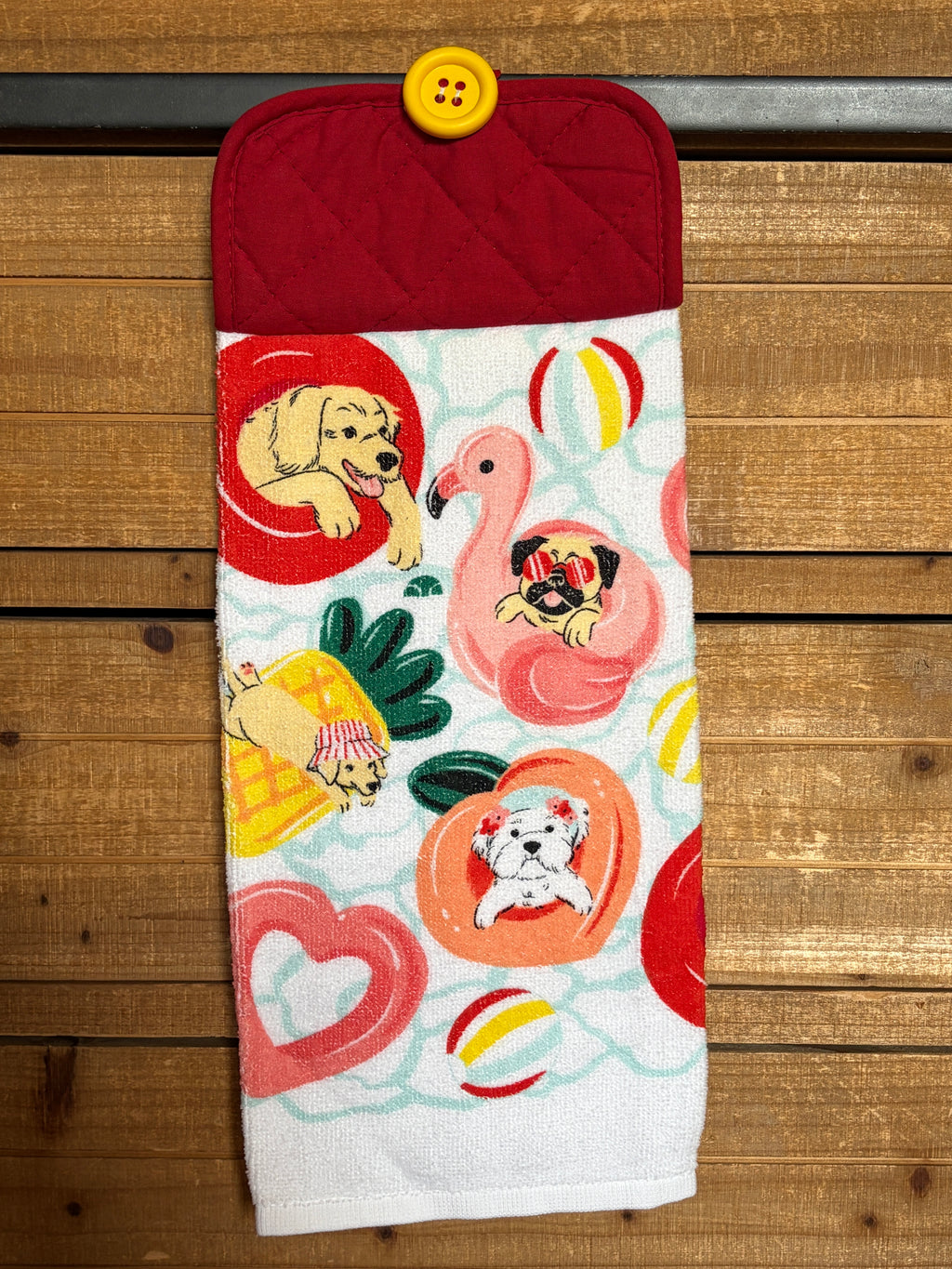 Puppy Pool Party Hand Towel