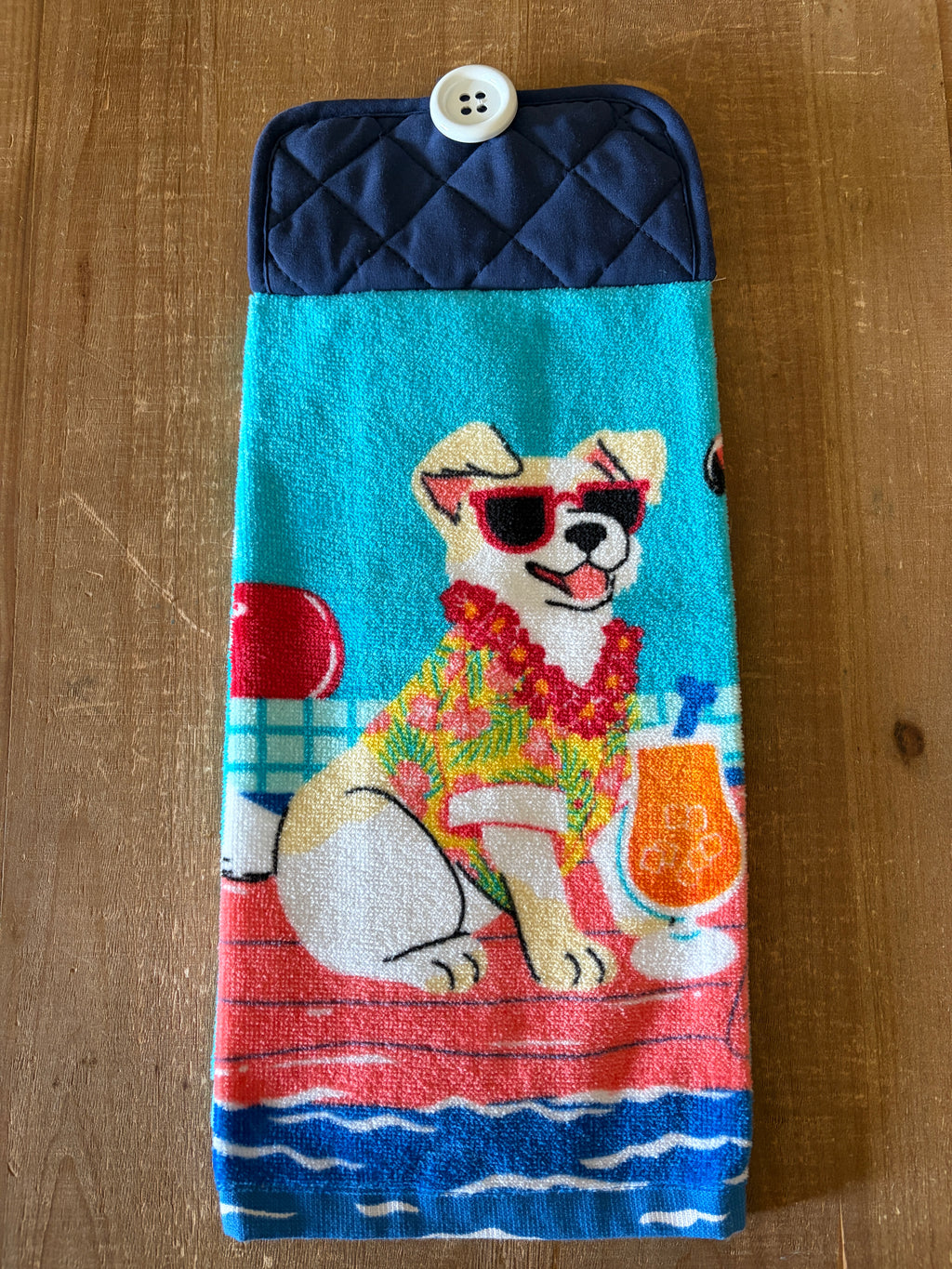 Cool Summer Dog Hand Towel