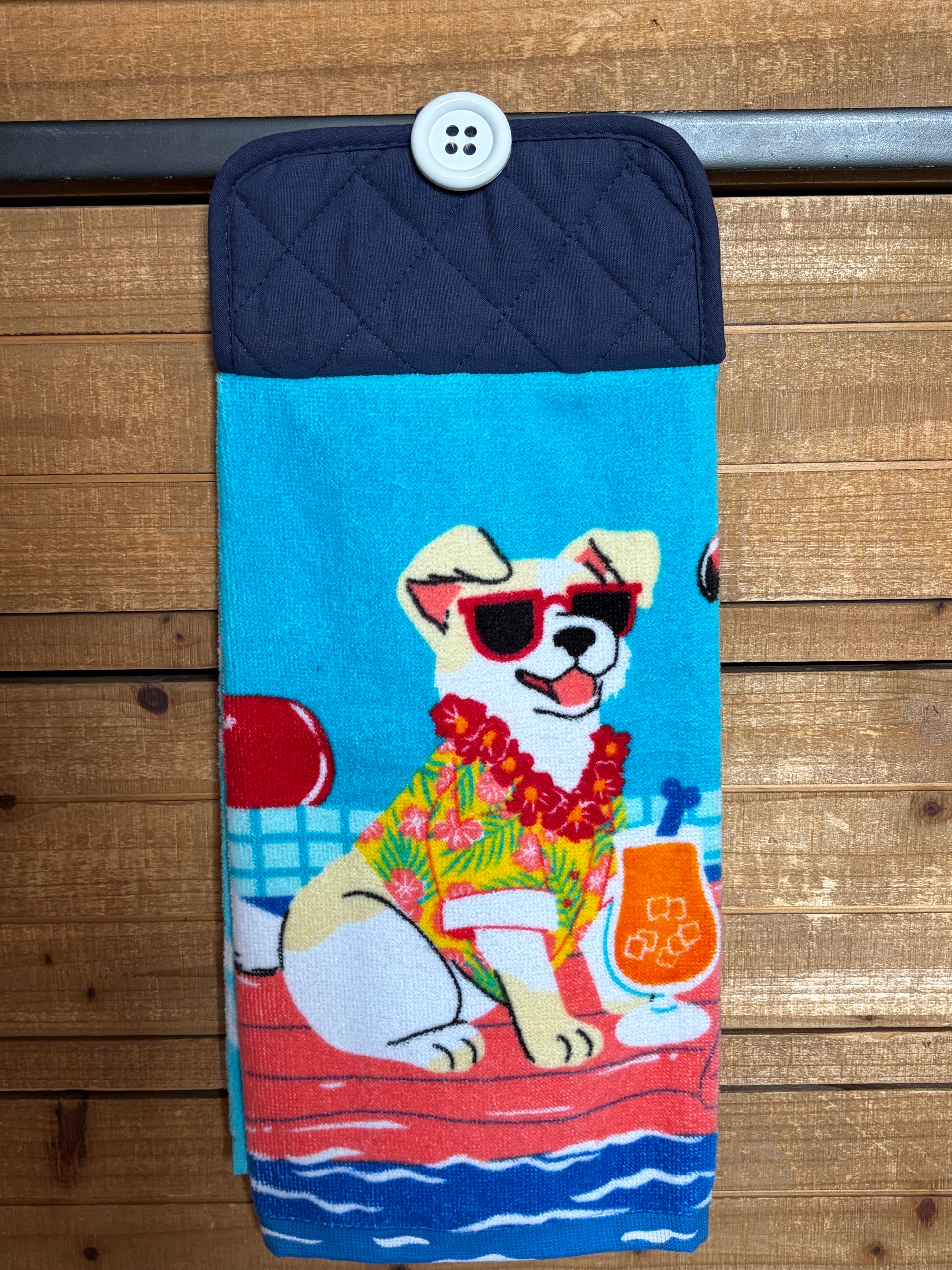 Cool Summer Dog Hand Towel