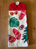 Red Flip Flop Hand Towel