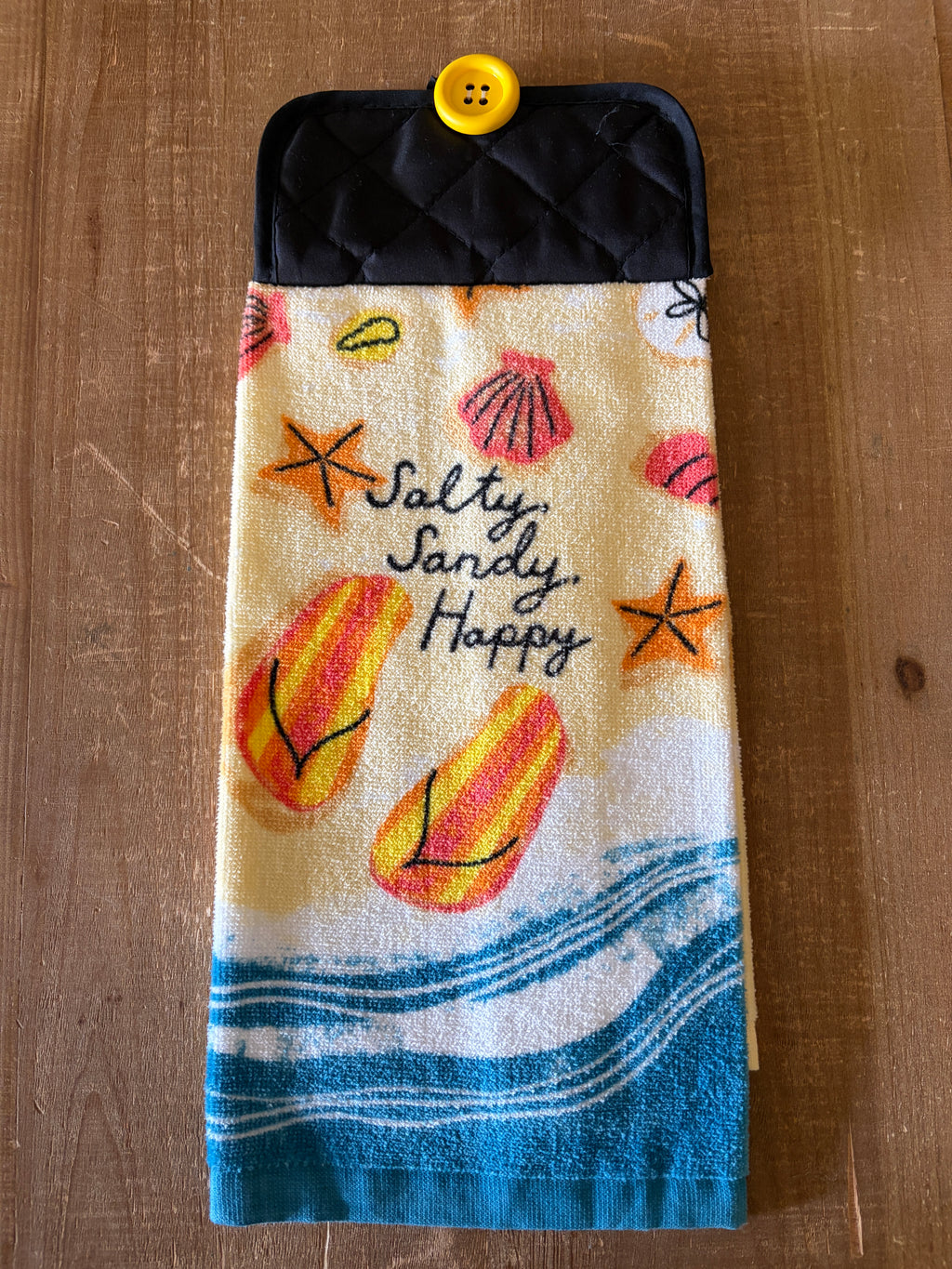 Salty Sandy Happy Hand Towel