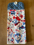 Red White and Blue Animals Hand Towel