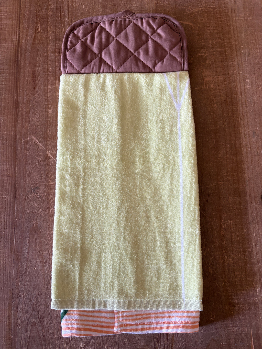Dog and Plants Hand Towel