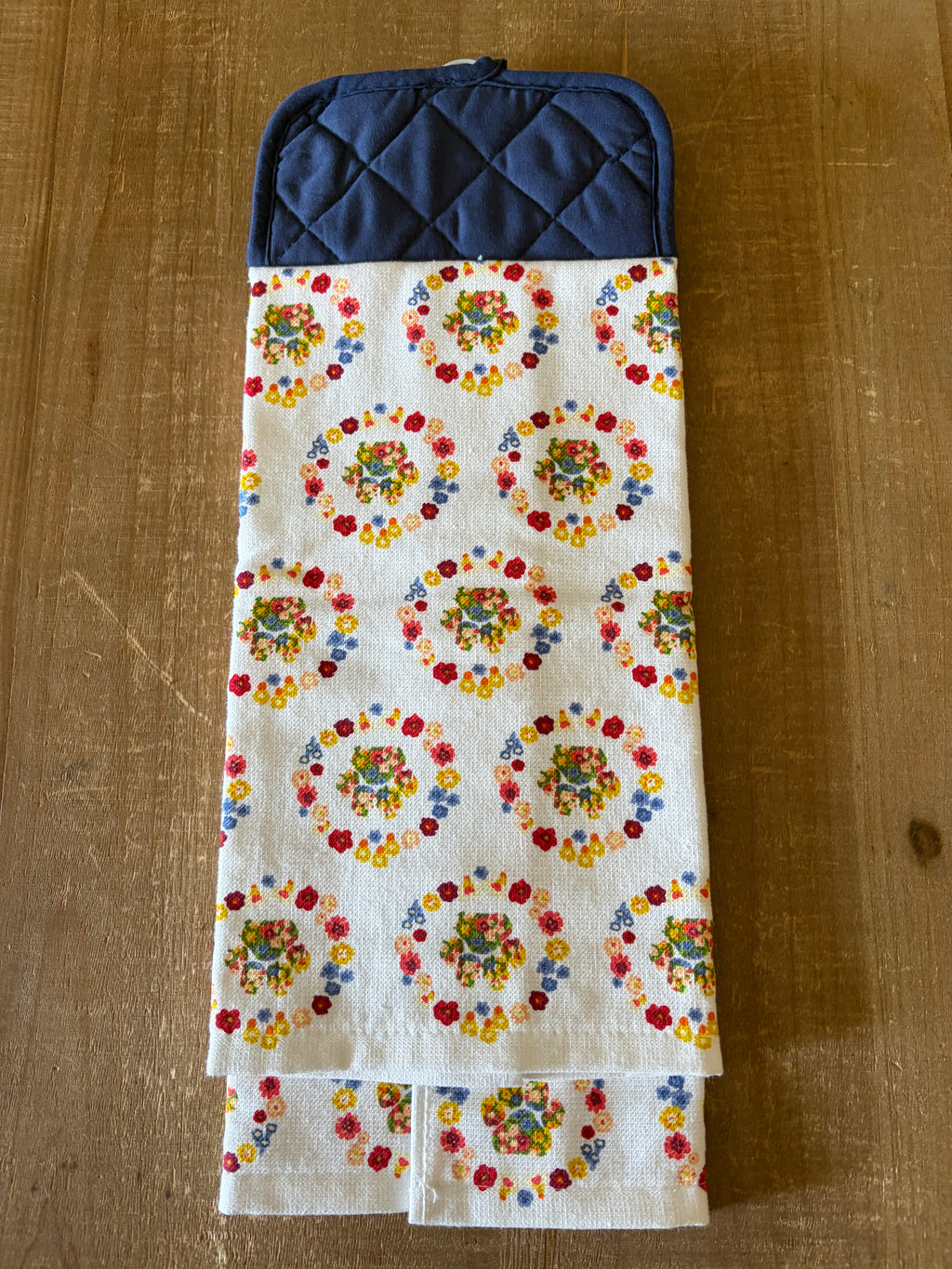 Floral Paw Print Hand Towel