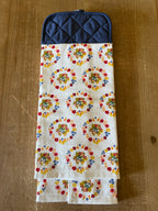 Floral Paw Print Hand Towel