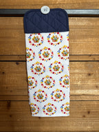 Floral Paw Print Hand Towel