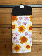 Purple and Yellow Flower Hand Towel