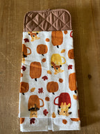Dogs, Coffee, and Pumpkin Hand Towel
