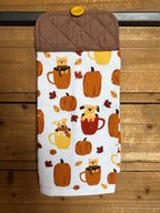Dogs, Coffee, and Pumpkin Hand Towel