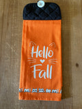 Hello Fall Cat Hand Towel