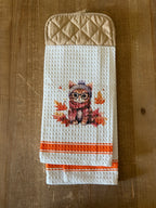 Fall Cat Hand Towel