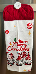 Merry Christmas Gnome Hand Towel