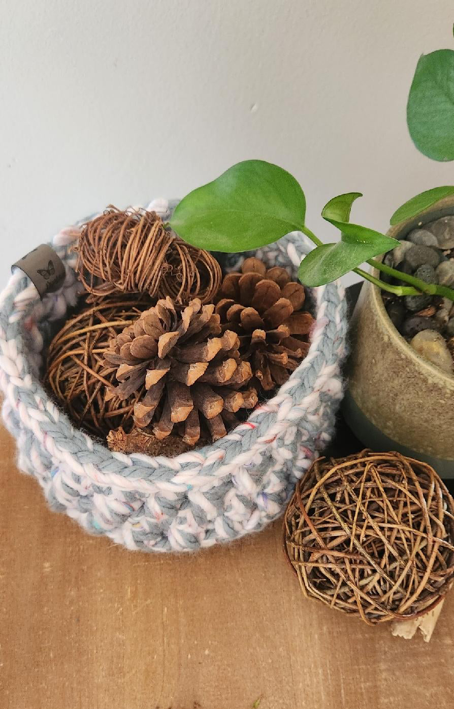 Old Orchard Beach: Crocheted Storage Basket