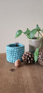 Oceanic Crocheted Nesting Baskets