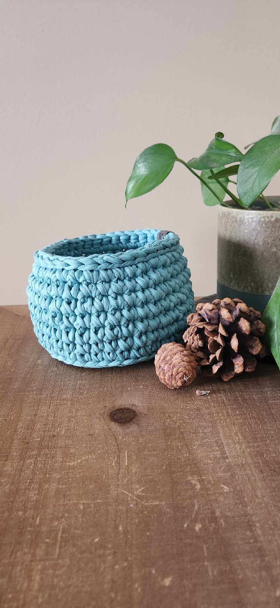 Oceanic Crocheted Nesting Baskets