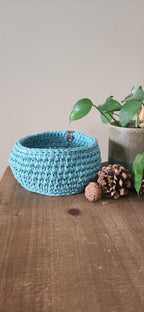 Oceanic Crocheted Nesting Baskets