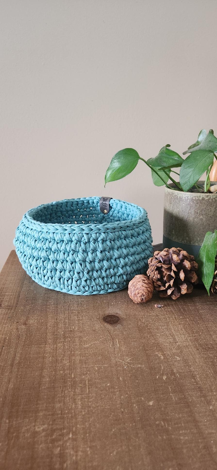Oceanic Crocheted Nesting Baskets