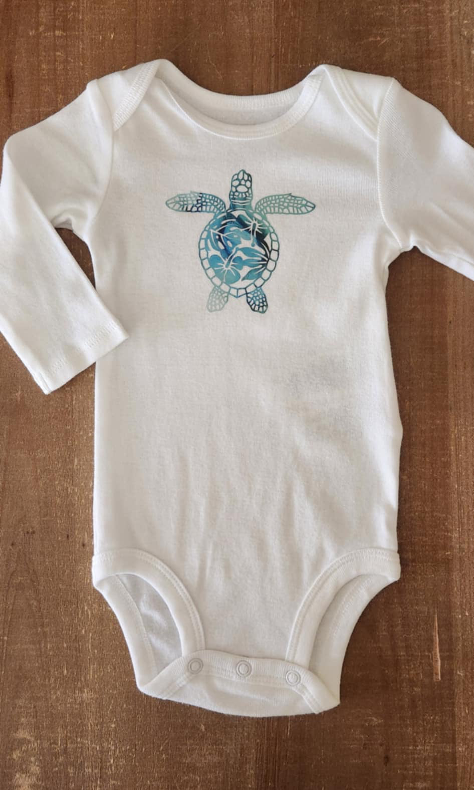 Tropical Turtle Baby Bodysuit
