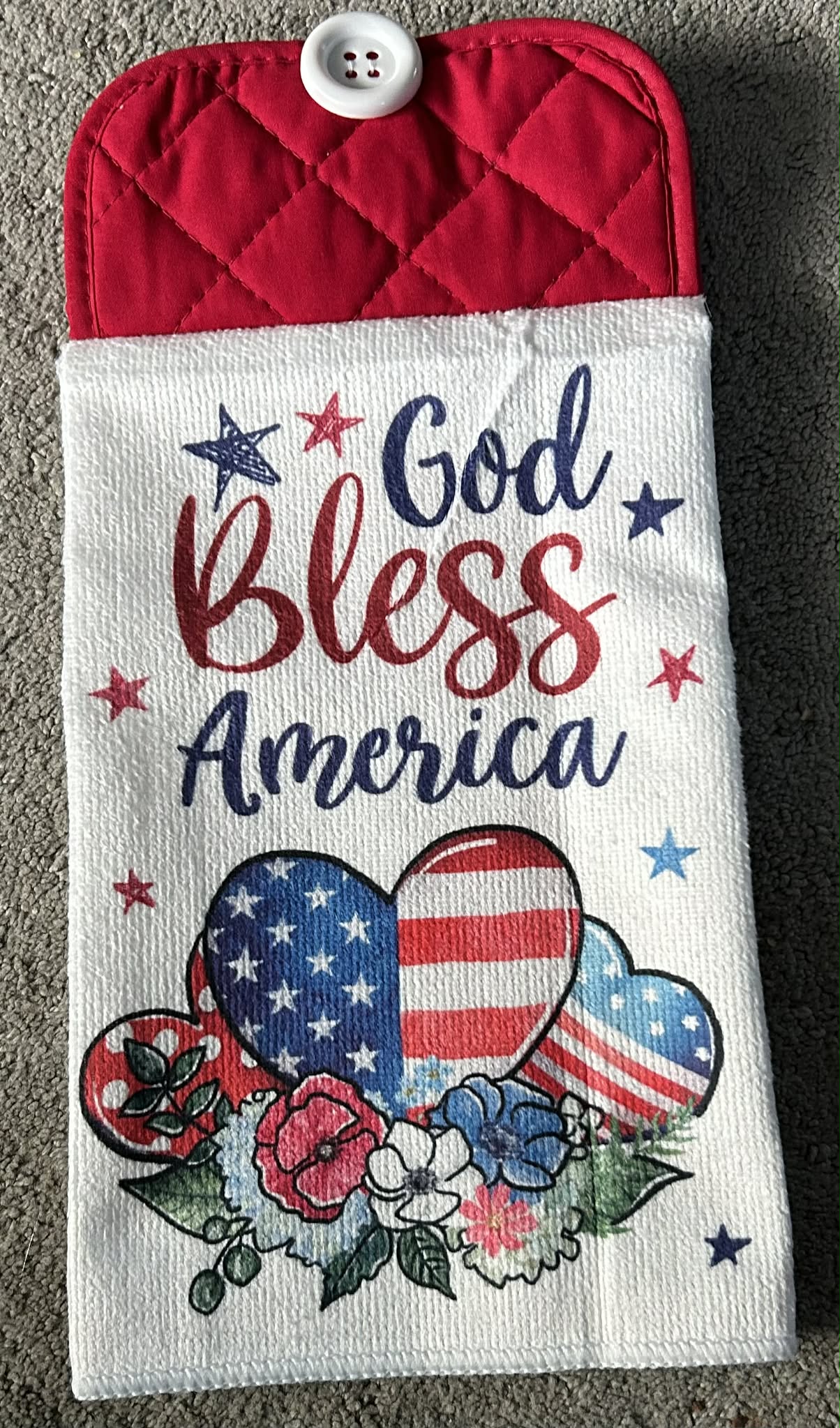God Bless America Hand Towel