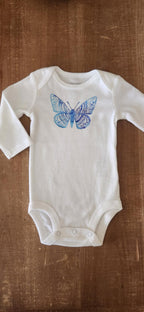 Boho Butterfly Baby Bodysuit
