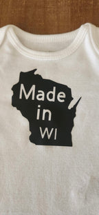 Made in Wisconsin Baby Bodysuit