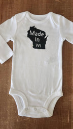 Made in Wisconsin Baby Bodysuit