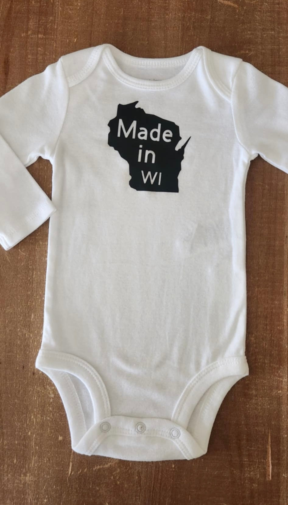 Made in Wisconsin Baby Bodysuit