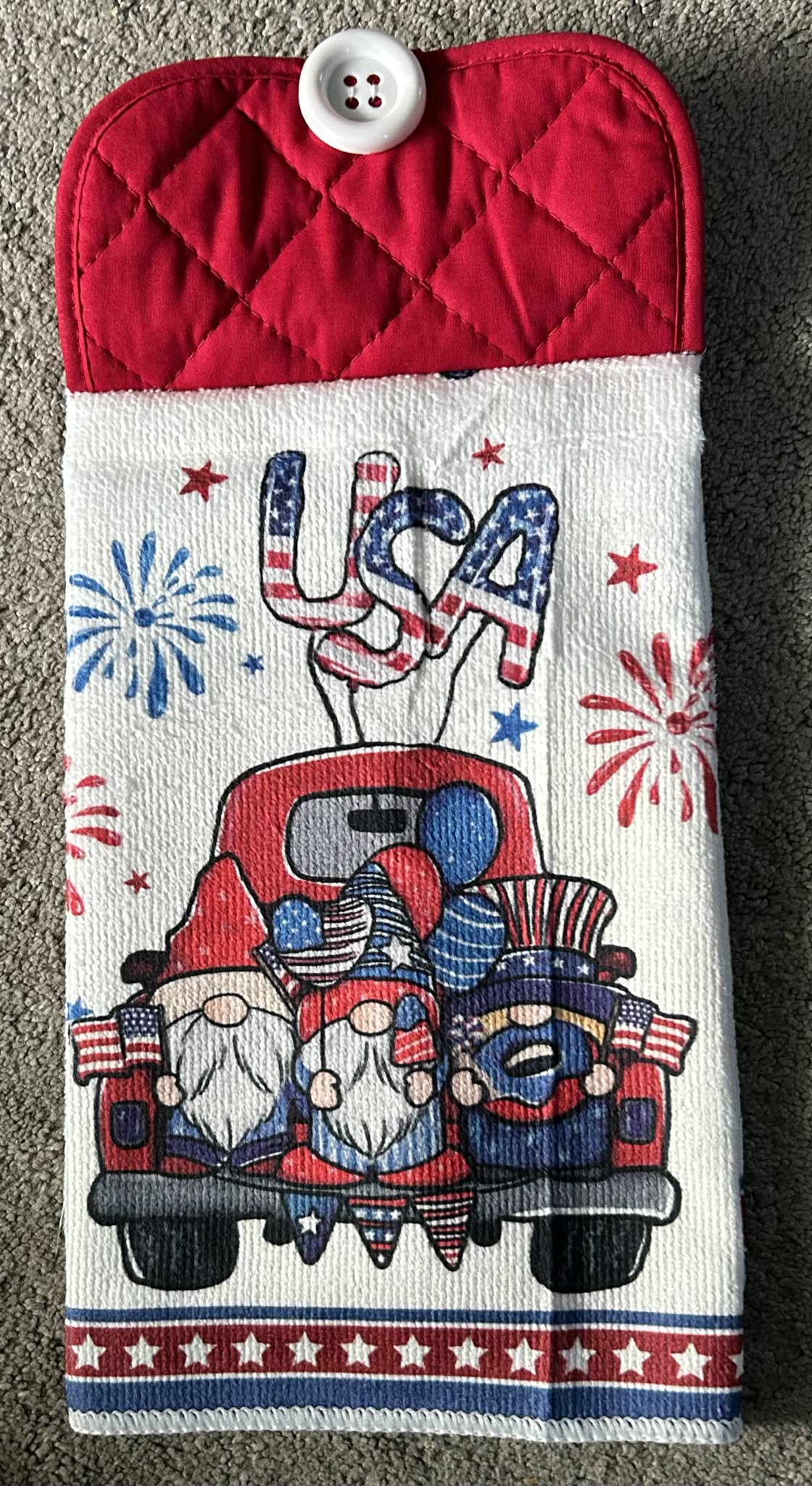 USA Gnomes Hand Towel