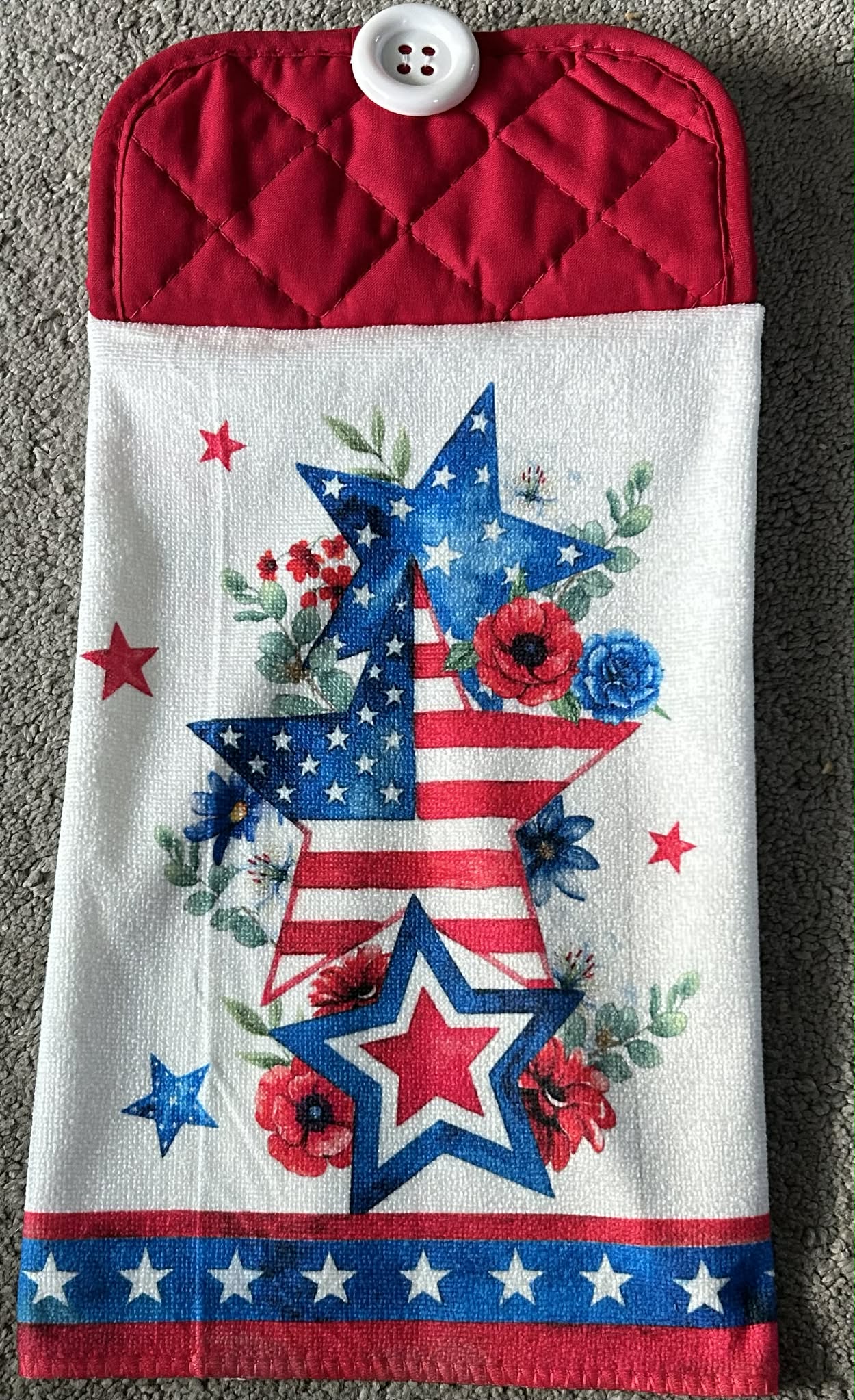 Patriotic Stars Hand Towel