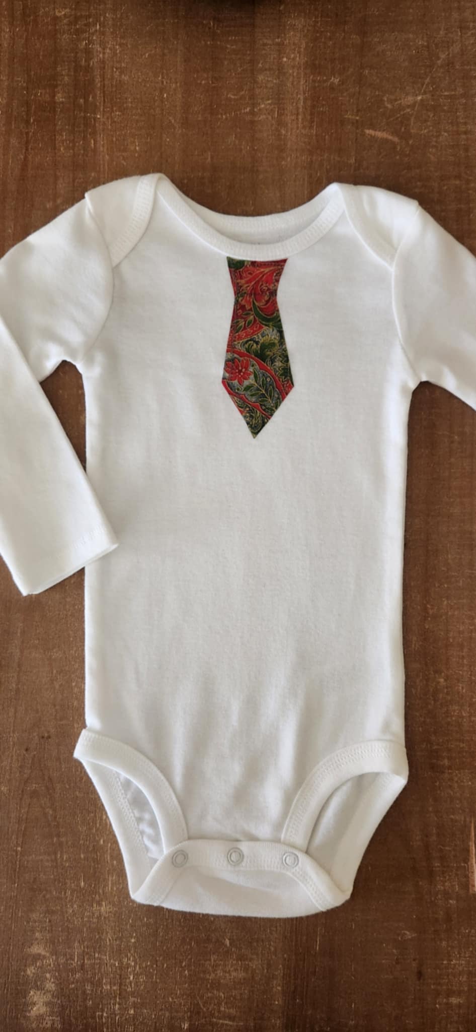 Holiday Bowtie Baby Bodysuit