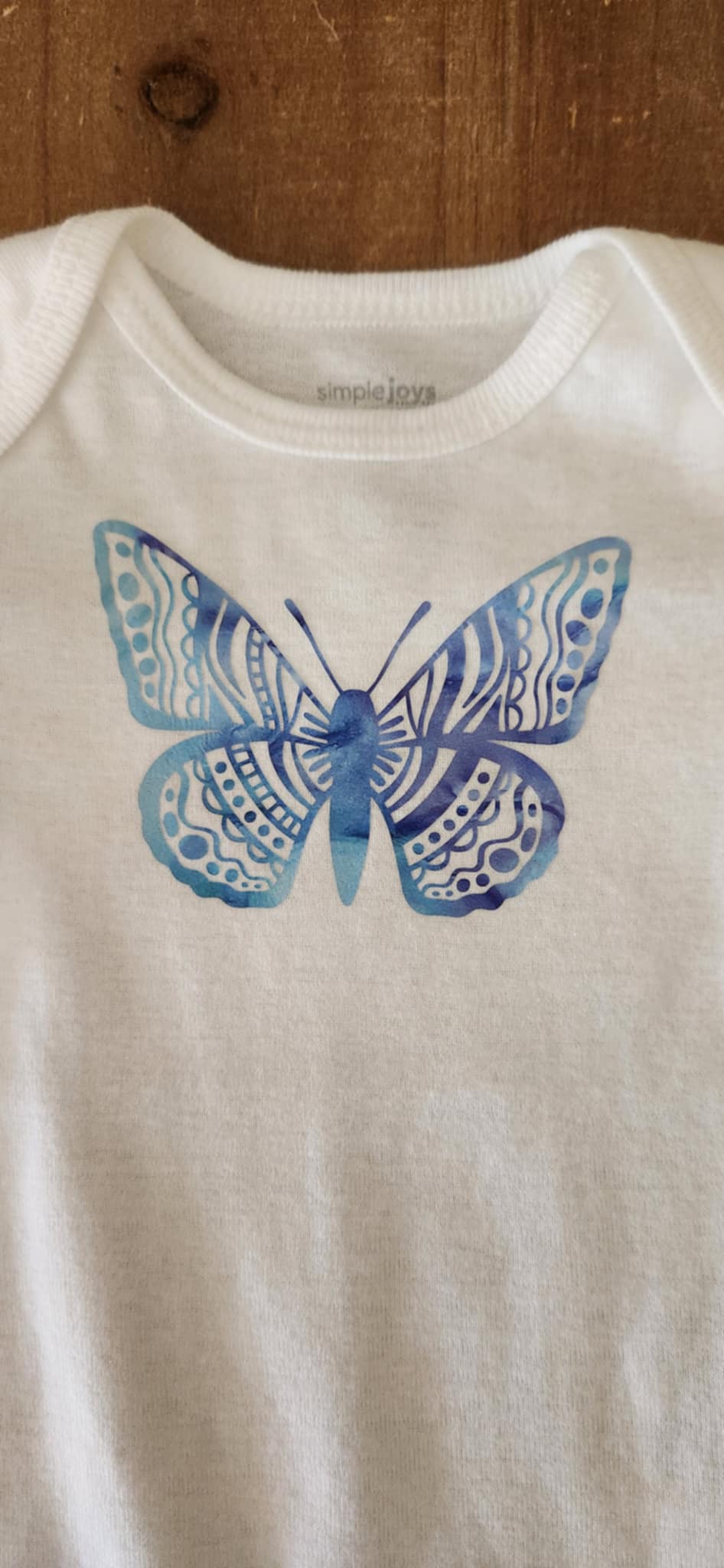 Boho Butterfly Baby Bodysuit