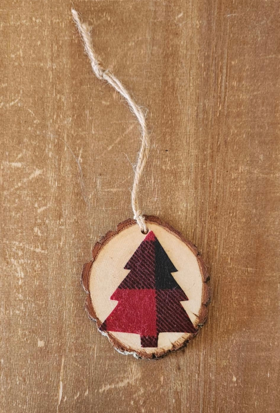 Buffalo Plaid Flannel Christmas Tree Ornament